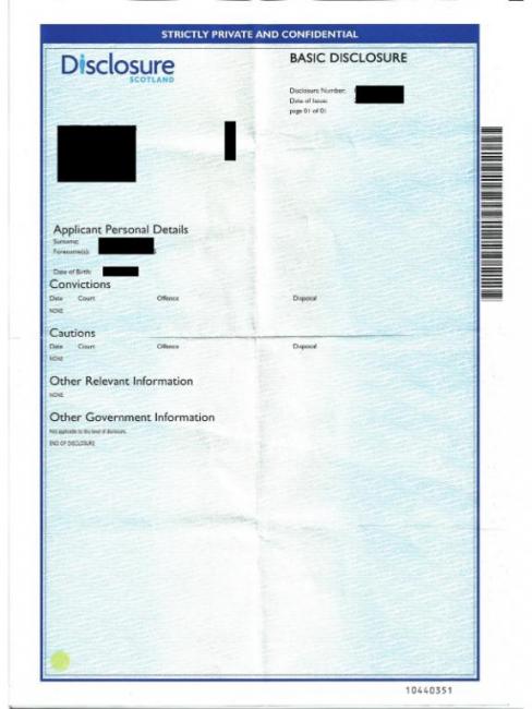 Police Record Scotland